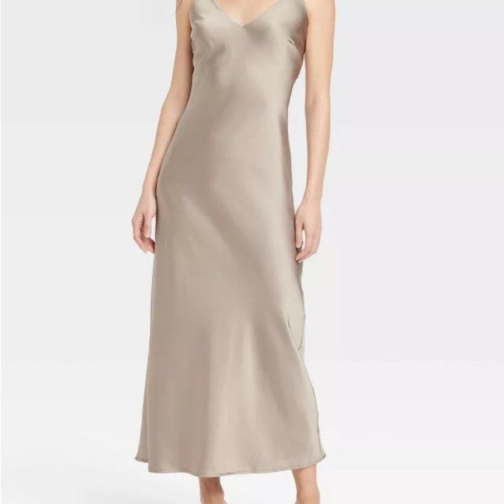 a new day Tan Chemise Slip